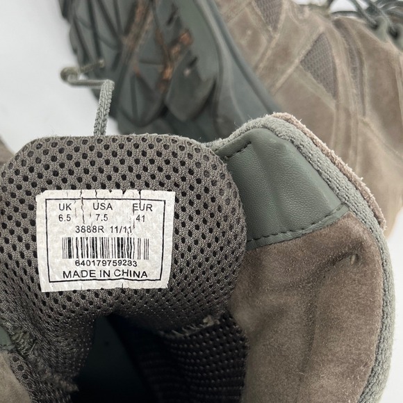 Altama Sage Green USAF Slip Resistant Field Boots Tactical 388R Mens Size 7.5 - Picture 7 of 7